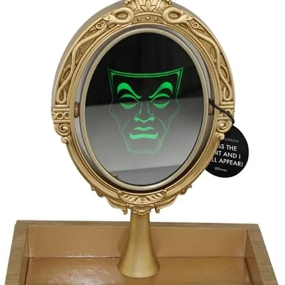 Disney villians evil queen Elegant Gold Vanity Mirror with Heart Accent